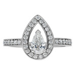 Lovelight 18K White Gold Diamond Ring // Ring Size: 4.25 // New