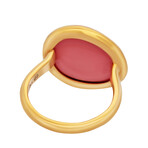 Belles Rives 18K Rose Gold Rhodochrosite Band Ring // Ring Size: 4.5 // New