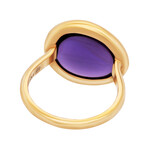 Belles Rives 18K Rose Gold Amethyst Band Ring // Ring Size: 4.75 // New