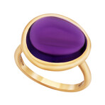 Belles Rives 18K Rose Gold Amethyst Band Ring // Ring Size: 4.75 // New