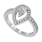 Lovelight 18K White Gold Diamond Ring // Ring Size: 4.25 // New