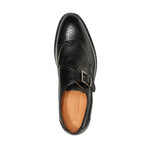 Roosevelt III Single Monk Strap Wingtip // Black (US: 7)
