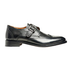 Roosevelt III Single Monk Strap Wingtip // Black (US: 7)