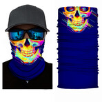 Multi Purpose Mask // Multicolor Skull Face Print