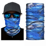 Multi Purpose Mask // Blue Fish Print