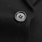 2 Button Wool Suit // Black Melange (L)