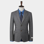 2 Button Wool Suit // Light Gray Melange (L)