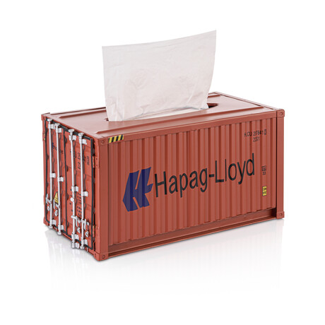 Shipping Container Tissue Box // Red