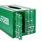 Shipping Container Tissue Box // Green