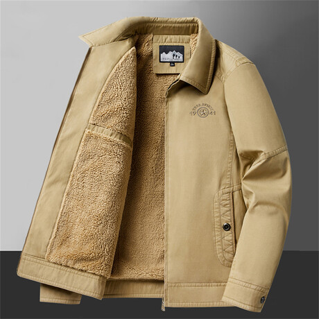 242258 Fleece Jacket // Khaki (XS)