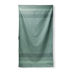 Ultralight Towel: Modern Stripe Green