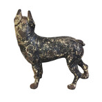 Boston Terrier Dog Figurine Doorstop