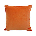 Tangerine Orange Velvet Pillow