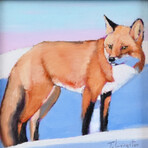 Nature Wildlife Red Fox Oil Painting