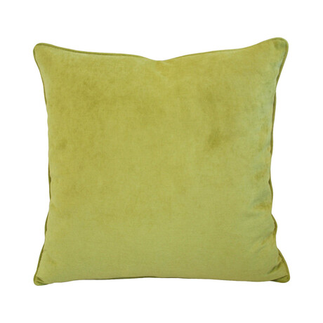 Apple Green Velvet Pillow