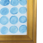 Contemporary Blue Circles Watercolor