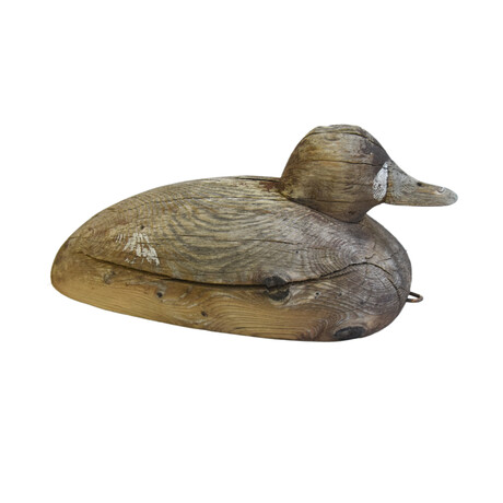 Vintage Primitive Hand Carved Duck Decoy