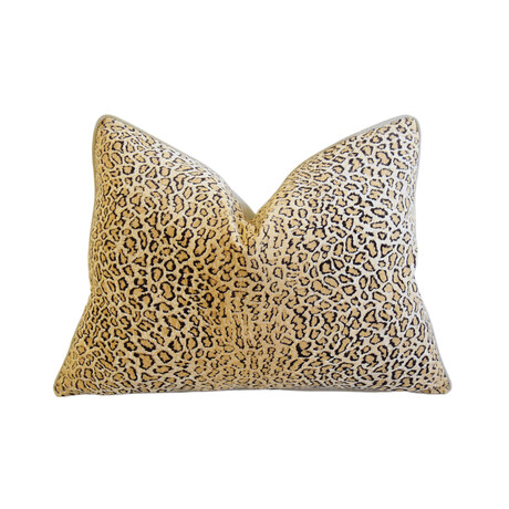 Big Cat Cheetah Leopard Velvet Pillow