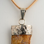 Genuine Africian T-Rex Tooth Pendant on Leather Cord