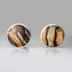 Genuine Mammoth Tooth Fossil Cufflinks