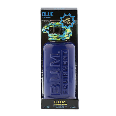 Bum Equipment Blue For Men EDT Spray W/Bum Wrap Bracelet 3.4 oz. // 3.4 oz.