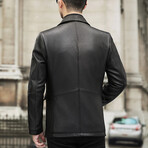 Leather Coat // Black (L)