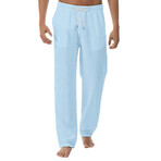 038 Cotton Linen Pants // Light Blue (M)