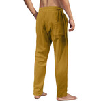 004 Regular Fit Cotton Linen Pants // Tan (L)