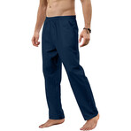 006 Regular Fit Cotton Linen Pants // Navy Blue (XS)
