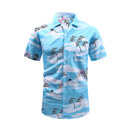 Hawaiian Shirt // Light Blue (M)