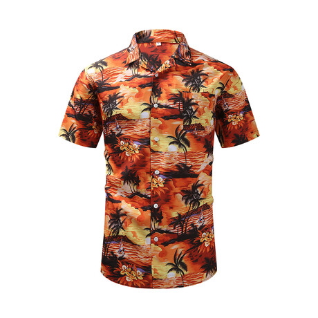 Hawaiian Shirt // Orange (M)