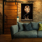 LED Lion Art with LED 1