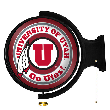 Utah Utes // Rotating Lighted Wall Sign
