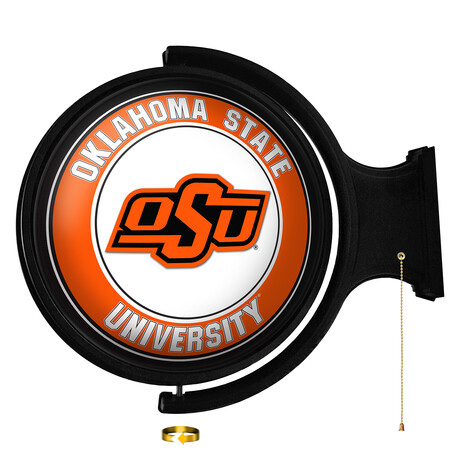 Oklahoma State Cowboys // Rotating Lighted Wall Sign