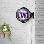 Washington Huskies // Rotating Lighted Wall Sign