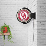 Oklahoma Sooners // Rotating Lighted Wall Sign