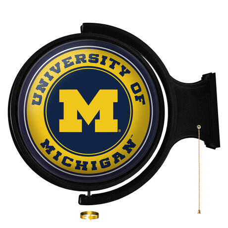 Michigan Wolverines // Rotating Lighted Wall Sign