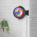 Kansas Jayhawks // Rotating Lighted Wall Sign