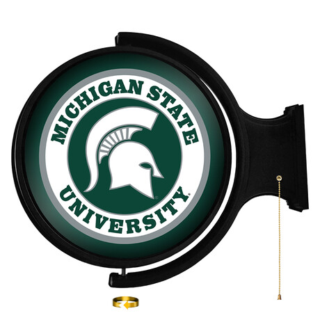 Michigan State Spartans // Rotating Lighted Wall Sign