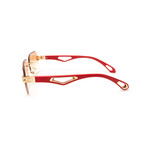 Men's Infamous Sunglasses // 24kt Gold Plated + Red Wood