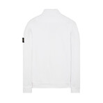 Stone Island Half Zip Sweatshirt // White (S)