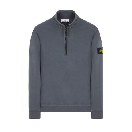 Stone Island Half Zip Sweatshirt // Lead (S)