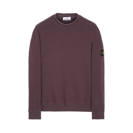 Stone Island Crewneck Sweatshirt // Dark Burgundy (S)