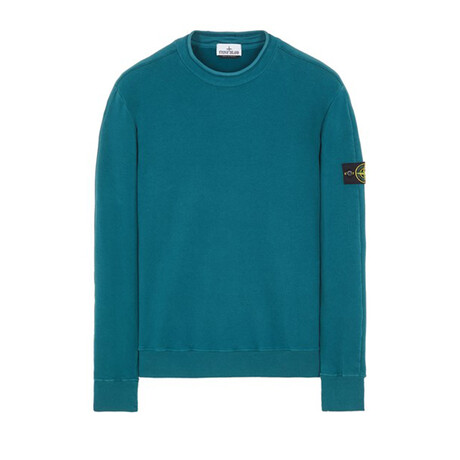 Stone Island Crewneck Sweatshirt // Dark Teal Green (S)