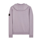 Stone Island Fleece Zip Hoodie // Lavender (S)