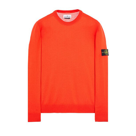 Stone Island Crewneck Sweatshirt // Lobster Red (S)