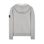 Stone Island Fleece Zip Hoodie // Dust Melange (S)