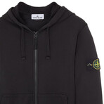 Stone Island Fleece Zip Hoodie // Black (S)