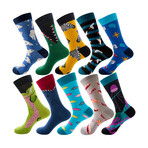 Assorted Bundle #33 // Novelty Crew Socks // 10 Pack