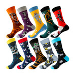 Assorted Bundle #29 // Novelty Crew Socks // 10 Pack